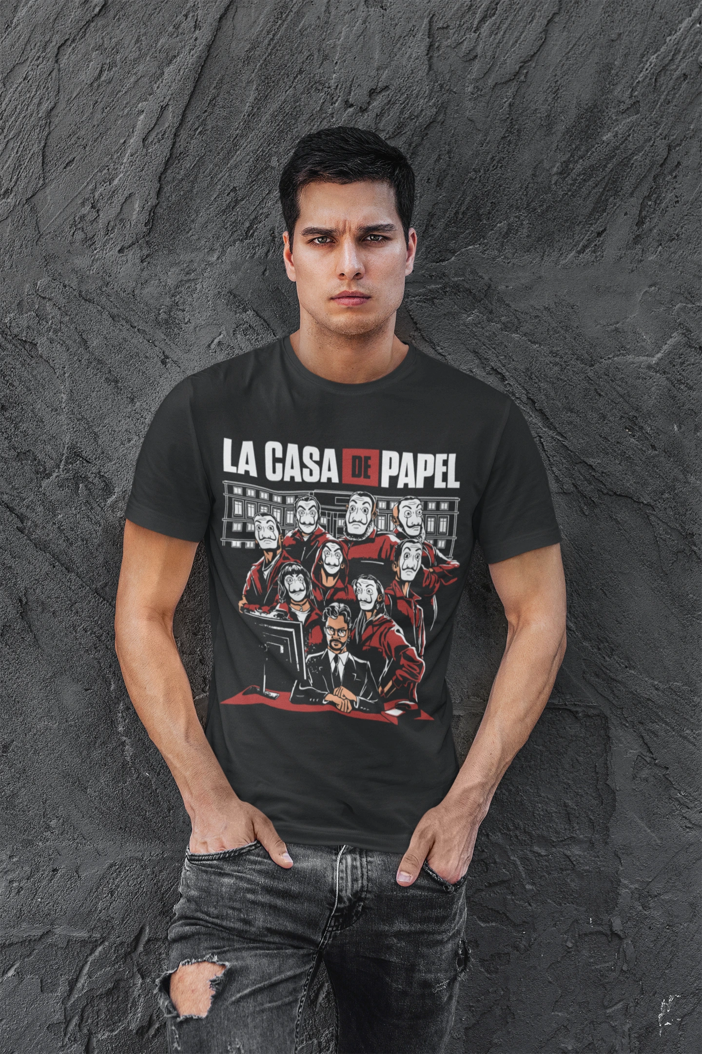 Money Heist Graphic T-Shirt - Teesfabric | La Casa de Papel Fan Apparel